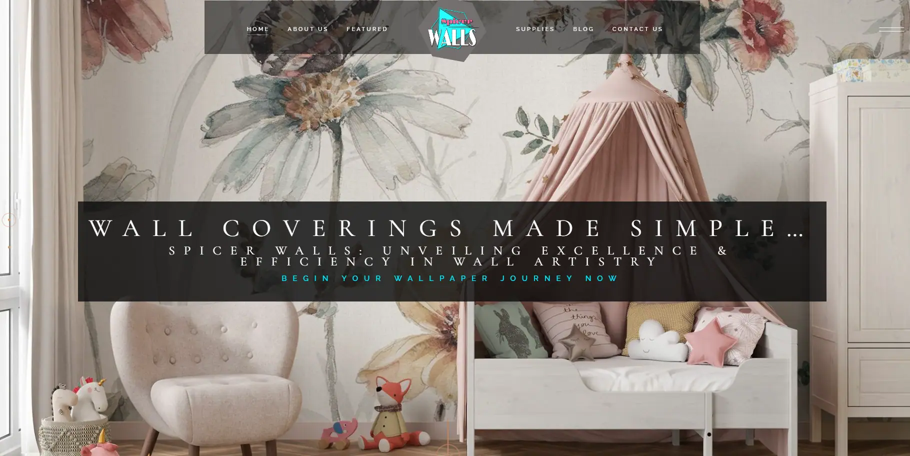 Spicer Walls — live site screenshot