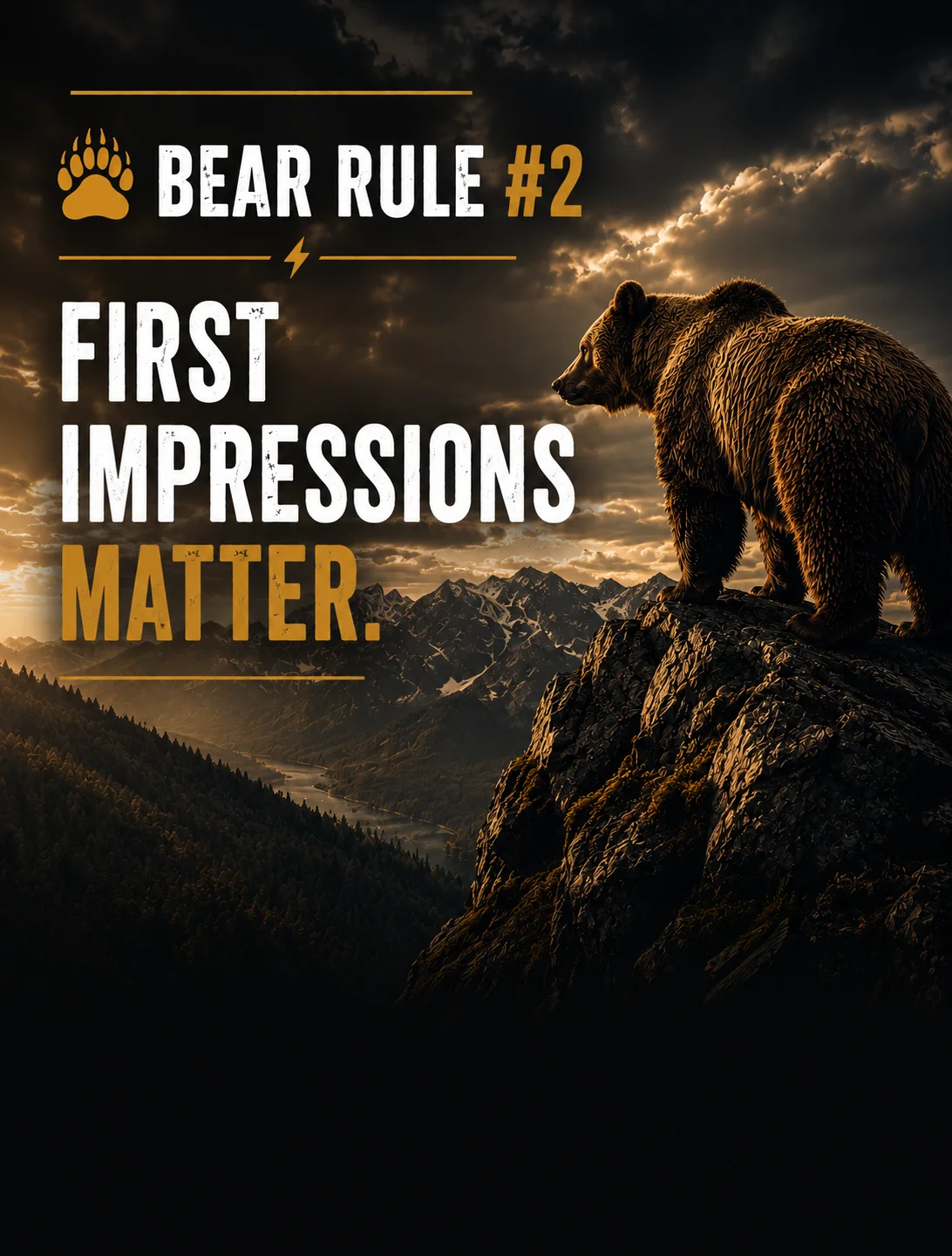 Bear Rule #2: First Impressions Matter
