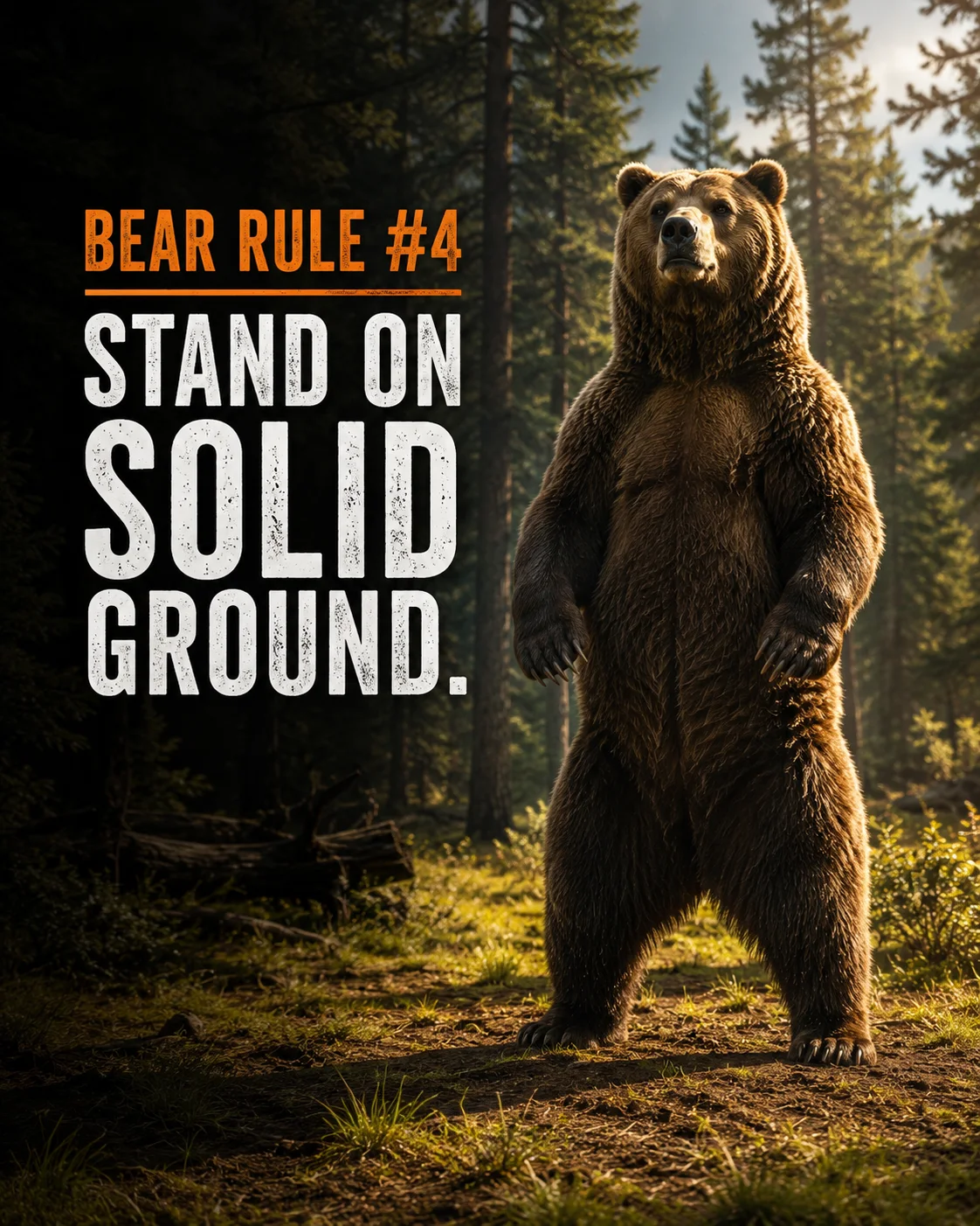 Bear Rule #4: Stand on Solid Ground
